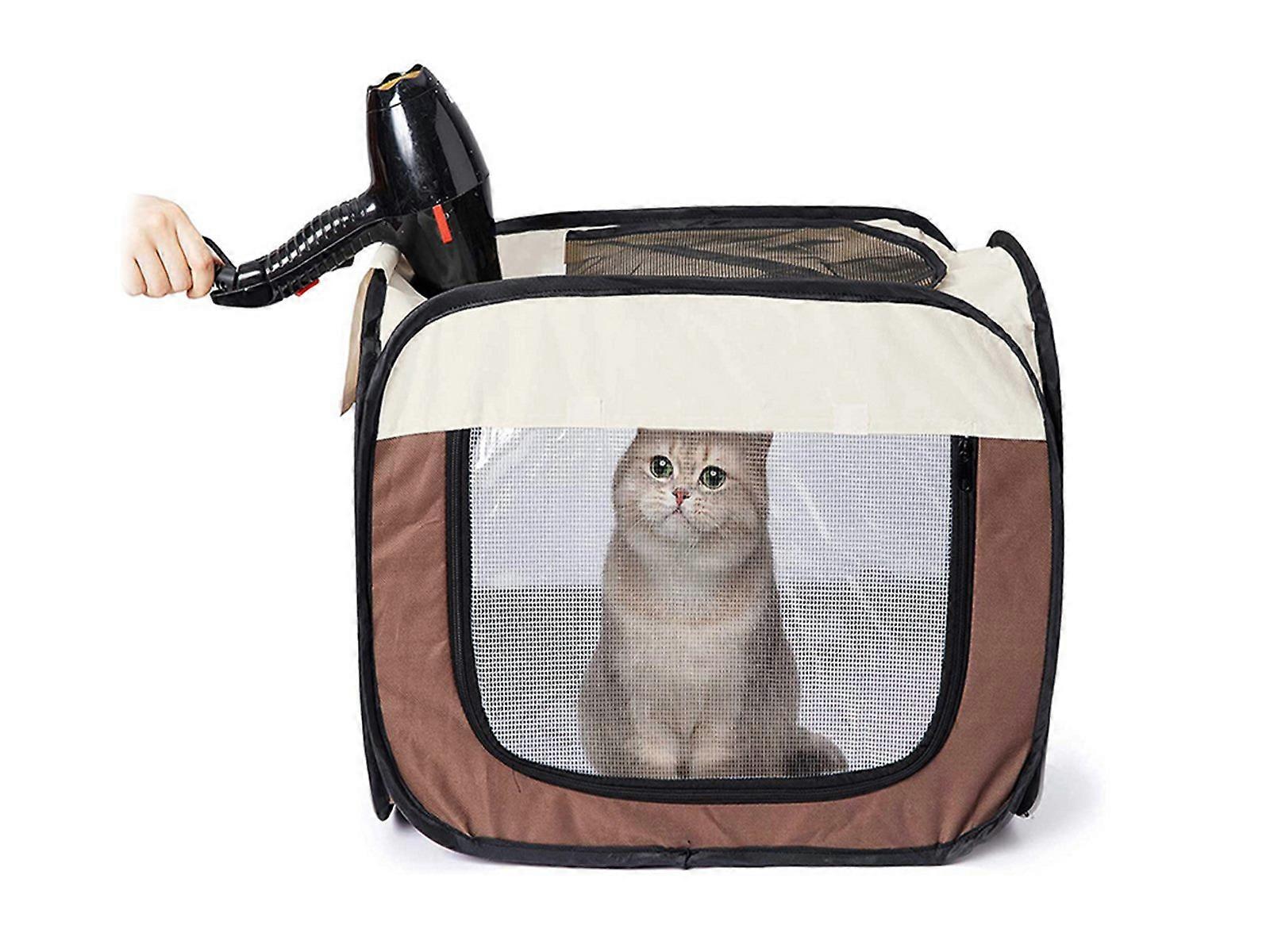 Medium Foldable Home Pet Drying Box Pet Dry Room with Clear Window