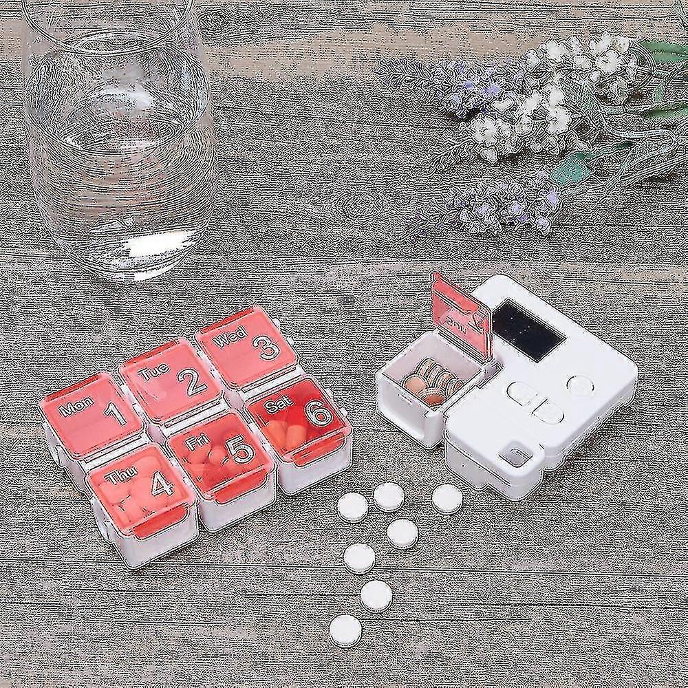 Electronic Medicine Drug Storage Alarm Box Timing Reminder Week Smart Pill Case