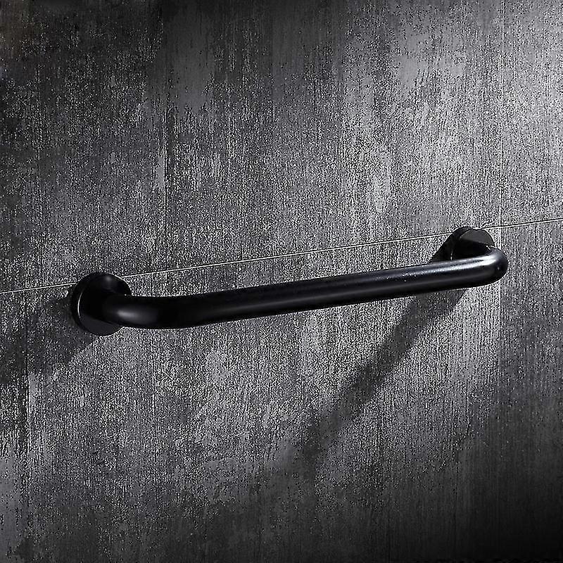 Tub Shower Handle, Stainless Steel Wall Safety Handle, Handlebar Support Bar - Black 30cm