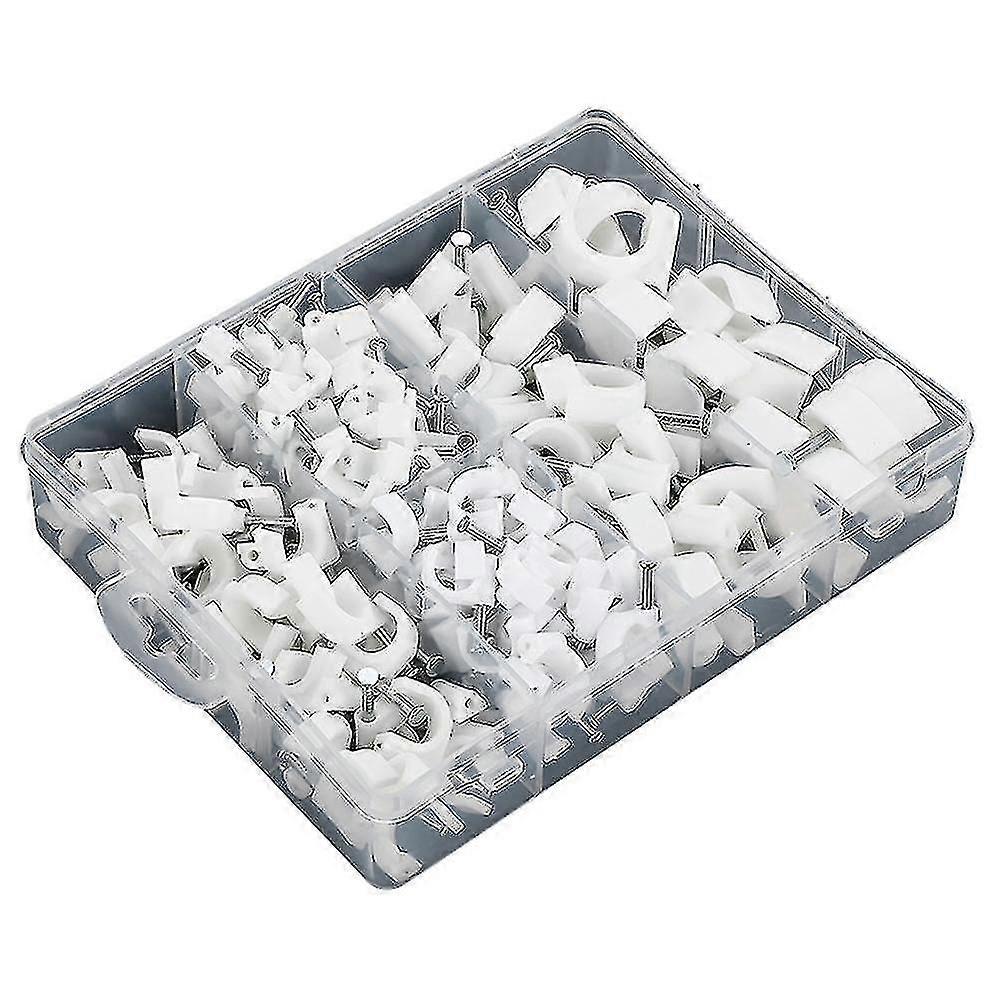 Compatible With180-piece Combination Set Square Round Cable Clamp With Steel Nails