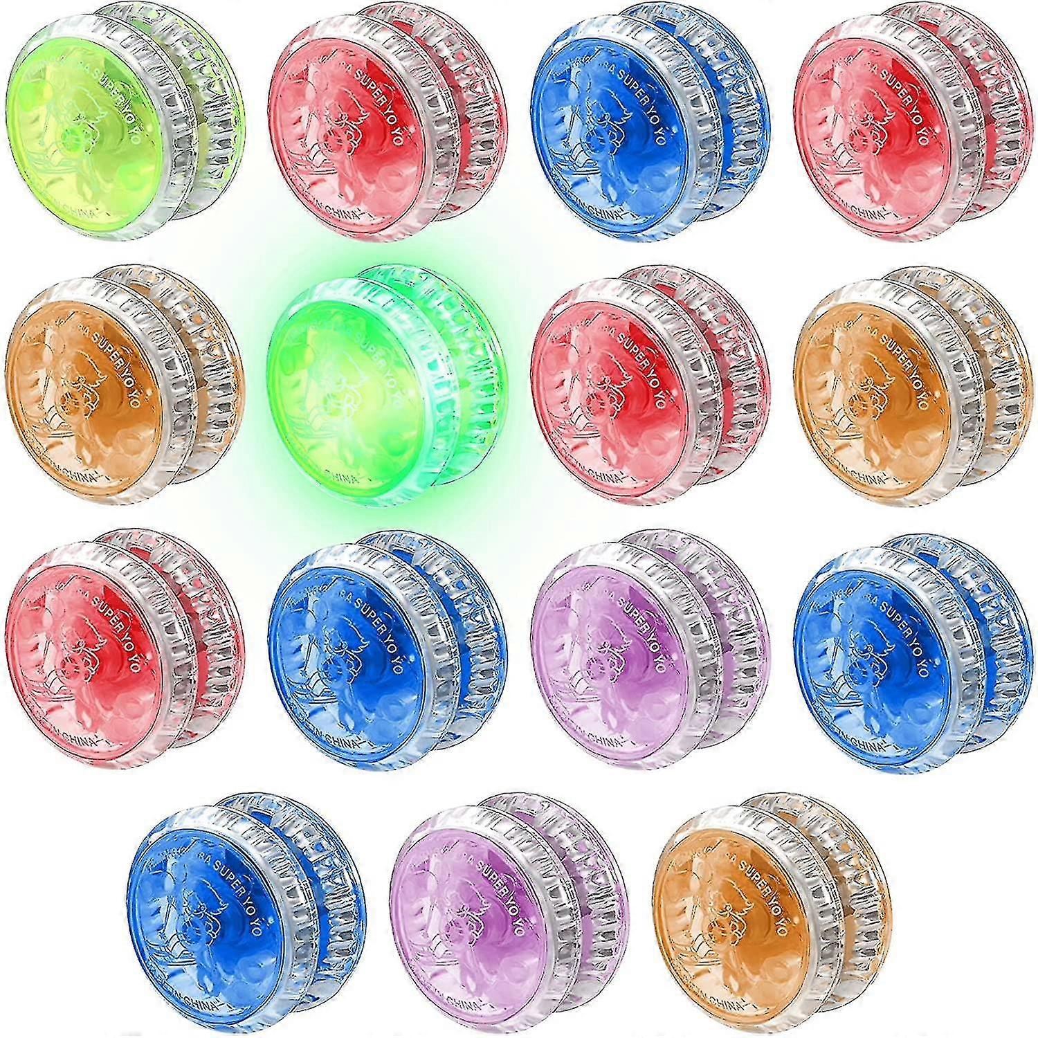 15 Pieces Light Responsive Ball Bearing Plastic Responsive Toys For Beginners Birthday Party Gift Bag Filler Classroom Prizes, Random Colors