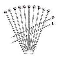 Stainless steel Cocktail Picks, Professional 4" Fruit Stick Toothpicks(Set of 12)