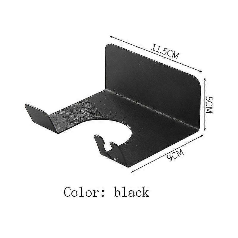 穴のないトイレヘアドライヤーラック家庭用バスルームヘアドライヤー収納ラック壁掛けアイアンスタイルウィンドチューブラック用