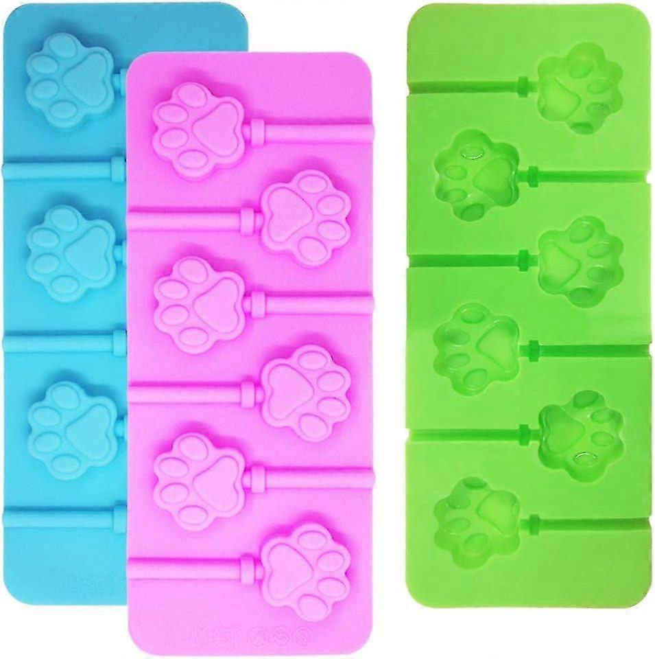 3 pcs patte sucette moules avec des bâtons de ventouse
