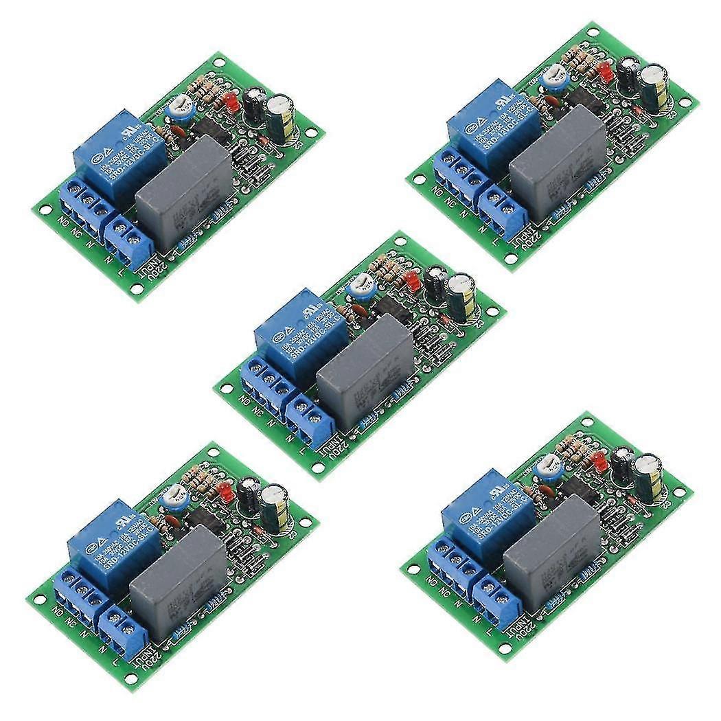 5x 220v Relay Board, Power On, Time Delay, Circuit Module, Corridor Switch, Stair Light, D1b5