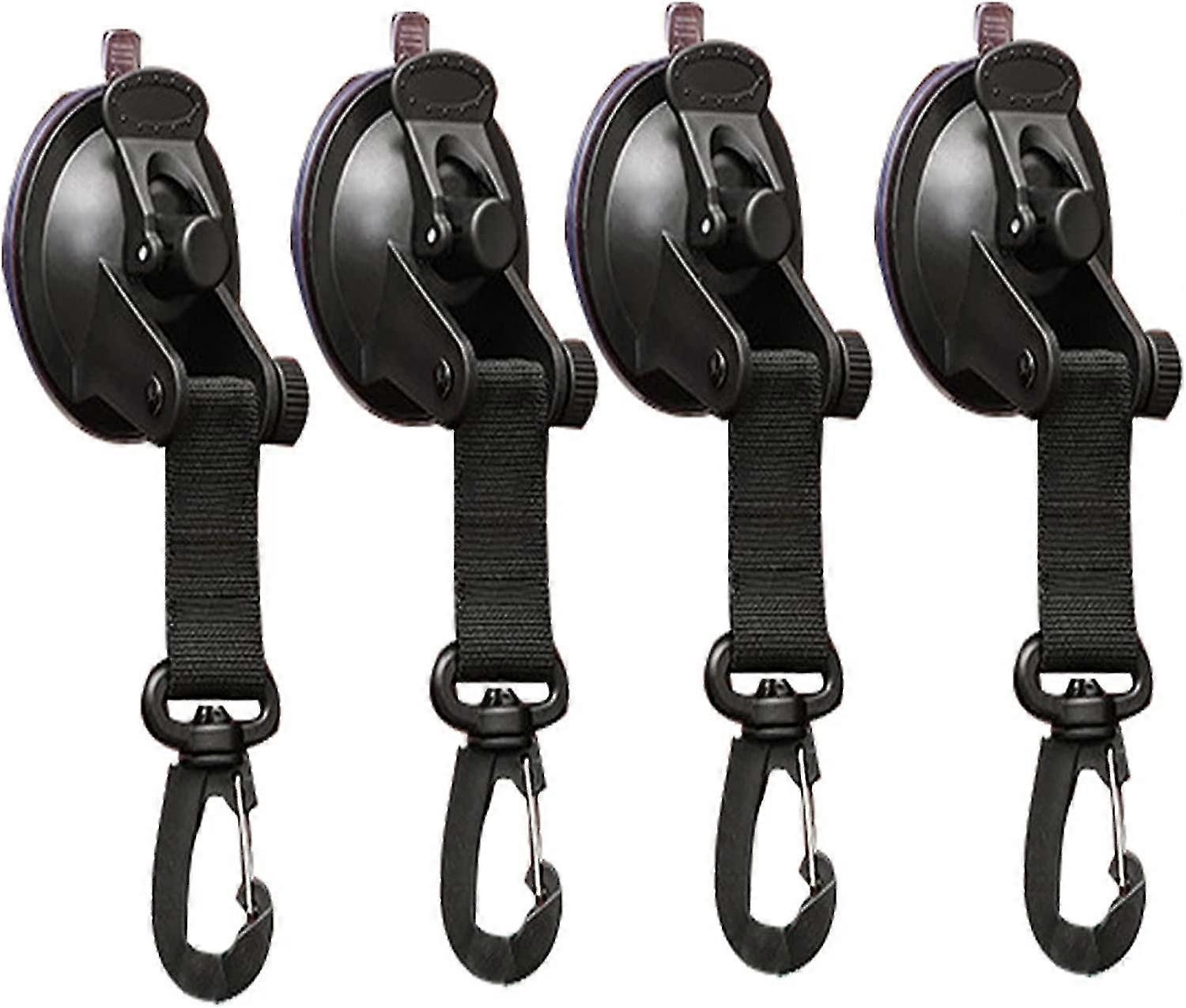 4 Pack Suction Cup Anchor Suction Cup Fixing With Multi-function Suction Cup Hook For Car Side Tents Suction Cup Hook For Car Suction Cup With Lashing