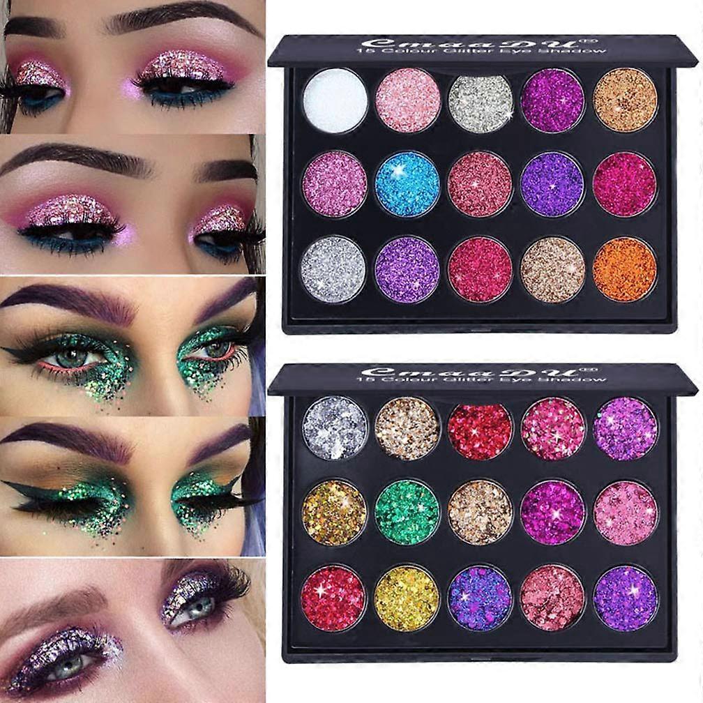 Shades Pressed Glitter Eyeshadow Palette