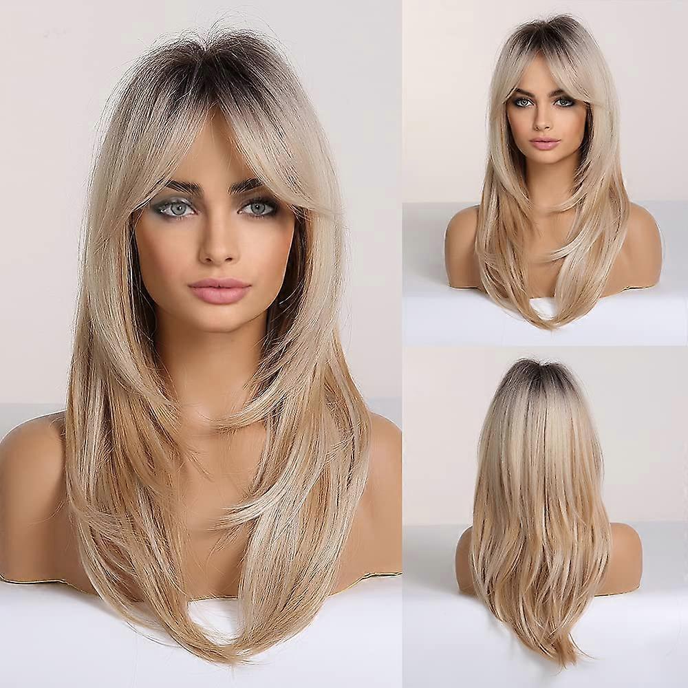 Dlhé blond parochne pre ženy 23inch