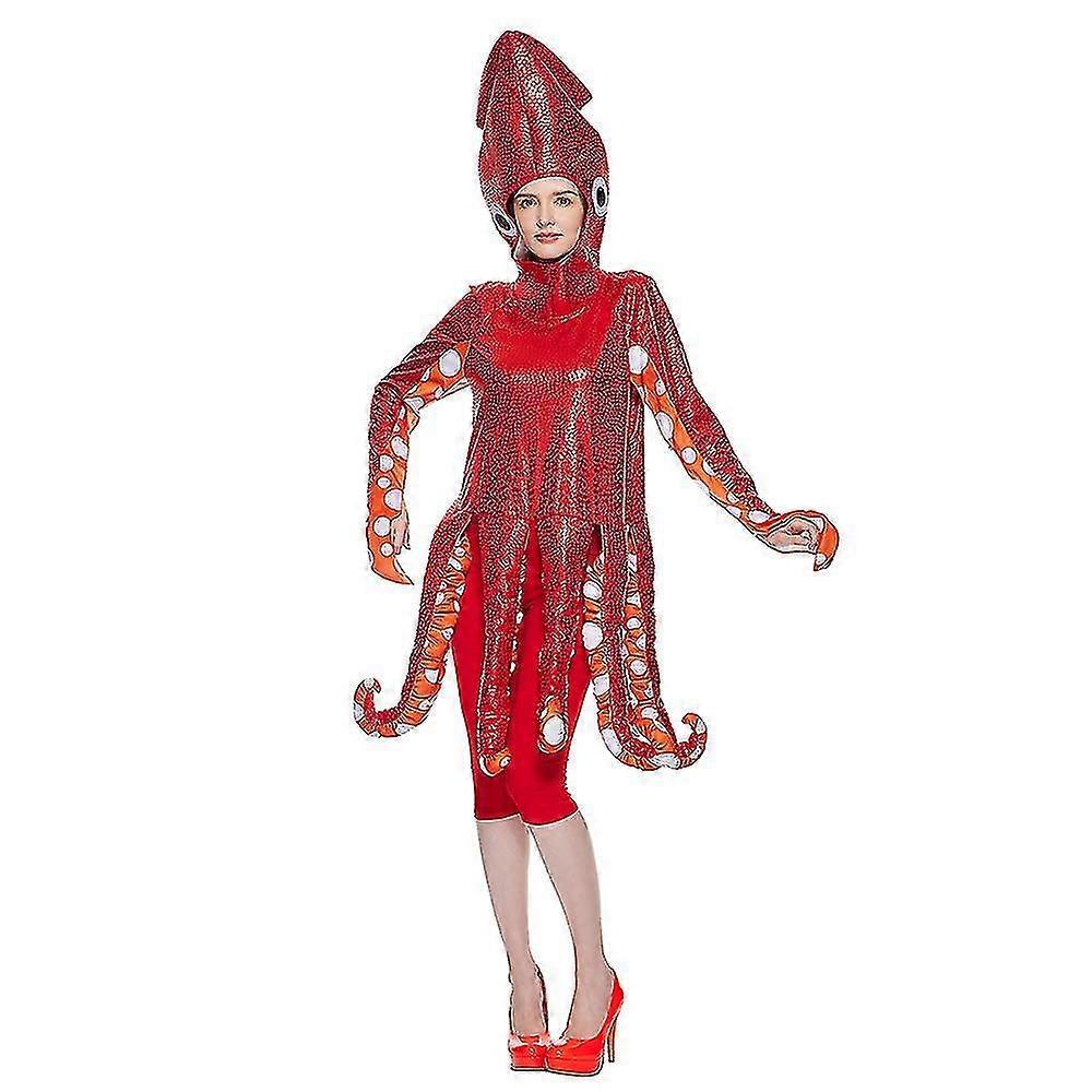 Funny Family Squid Costume Red Octopus Sponge Jumpsuits For Parent And  Child Halloween Animal Costumes Carnival Fancy Dress | Fruugo UK