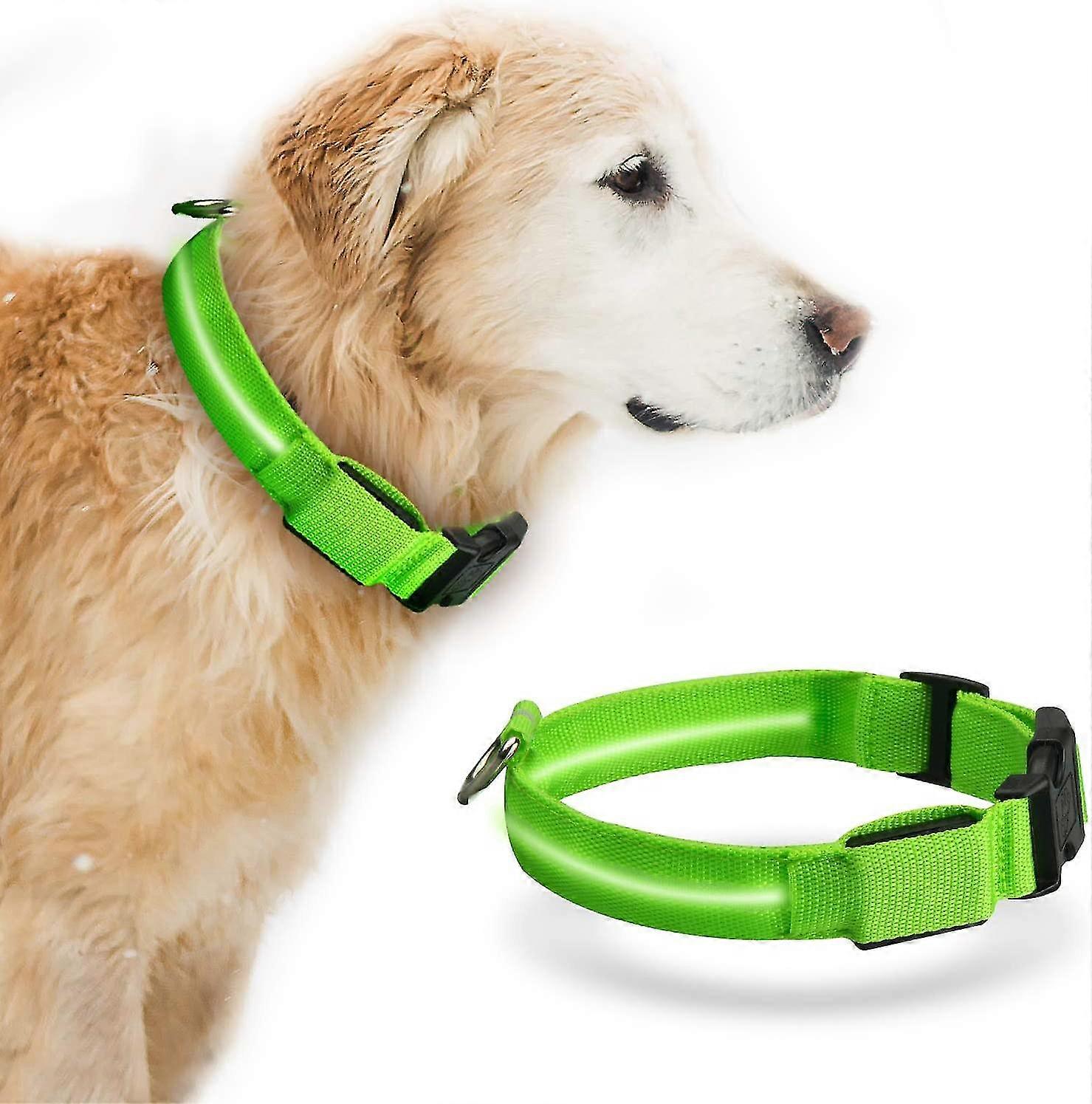 Led Dog Collar Baytion Usb Rechargeable Light Dog Collar With Rechargeable And Waterproof Flashing Collars