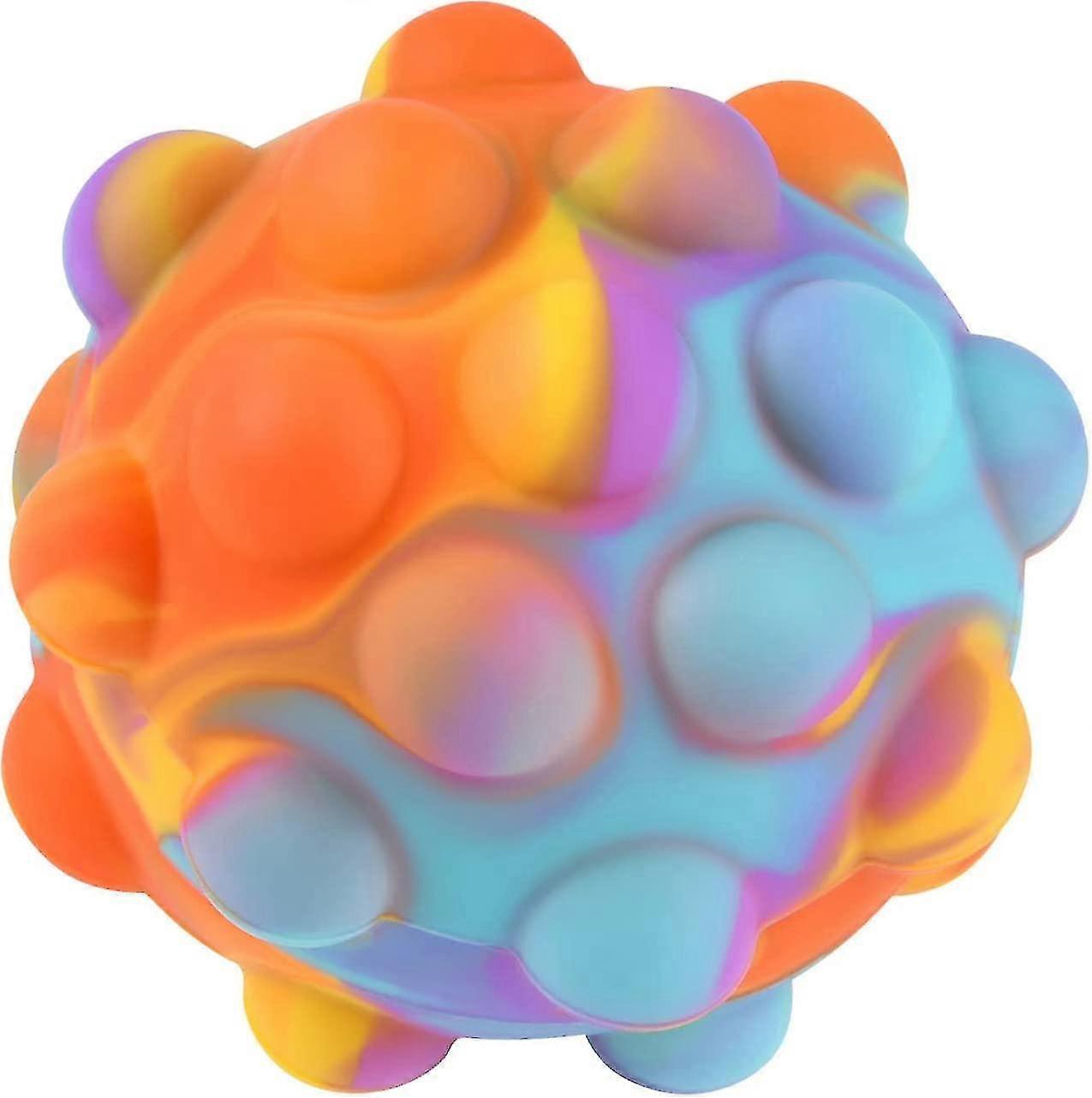Pop Stress Ball Fidget Toy 3d Silicone Fidget Ball, Fidget Stress Relief Balls For Adhd, Ocd