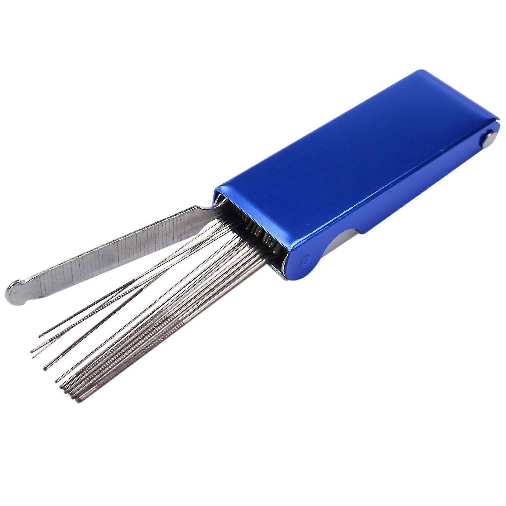 13 in 1 Torch Tip Cleaner Tools Welding Tip Cleaner Nozzle Cutting Needles Kit Stainless Steel Ream