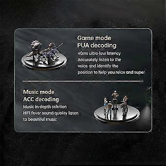 Kabellose Bluetooth-Kopfhörer-Gaming-Ohrhörer mit geringer Verzögerung Freisprech-Headset mit Mikrofon TWS Waterproof Touc