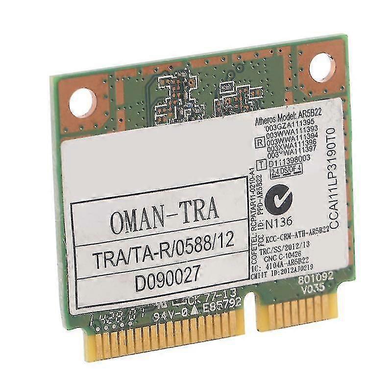 Ar9462 Ar5b22 Wb222 Half Mini Pcie 300mbps+bluetooth4.0 Wlan Wifi Wireless Card-haoyi
