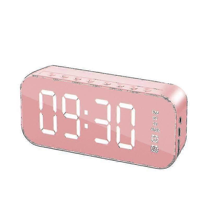 EVAGO Multifunctional Led Digital Alarm Clock And Bluetooth Speakerpink