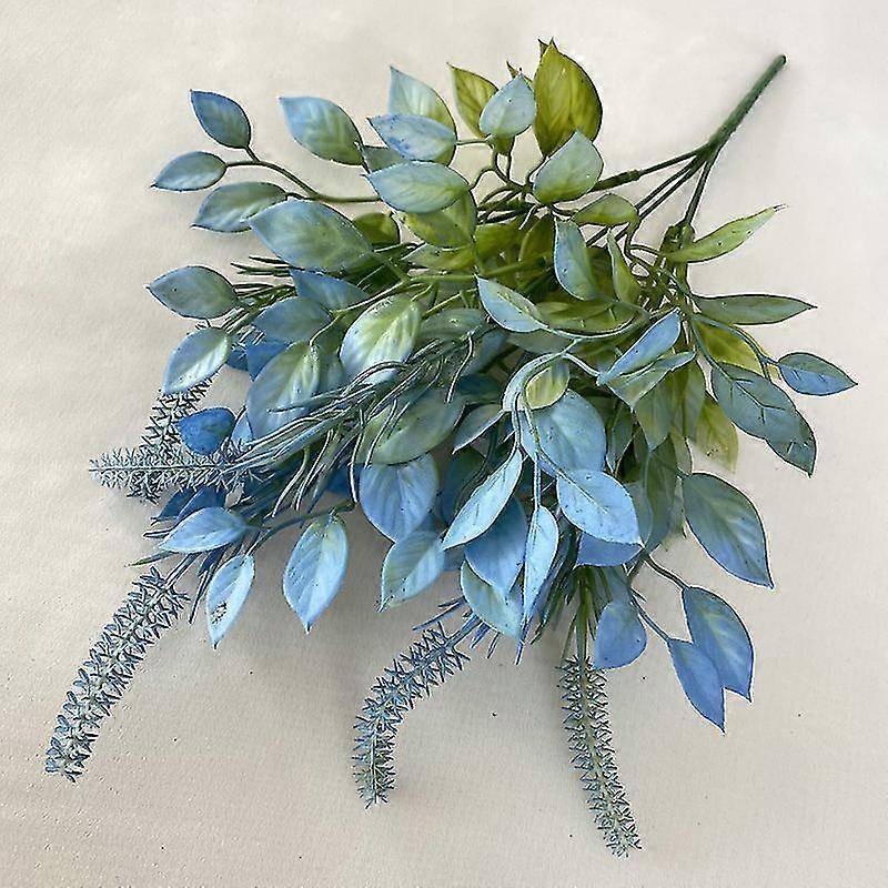 シミュレートされたプラスチックバニーテールグラス家庭用結婚式誕生日パーティーの装飾偽の緑の植物写真小道具の偽の花