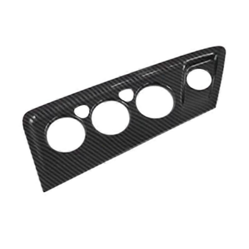 Carbon Fiber ABS Car Front Dashboard AC Switch Button Cover Trim Fit for Transit 2017 Tourneo Custo