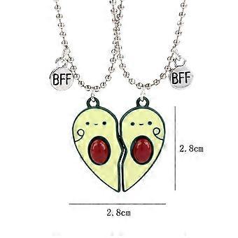 Shxx Children's Necklace Pair Of Avocado Necklaces Best Friend Bff