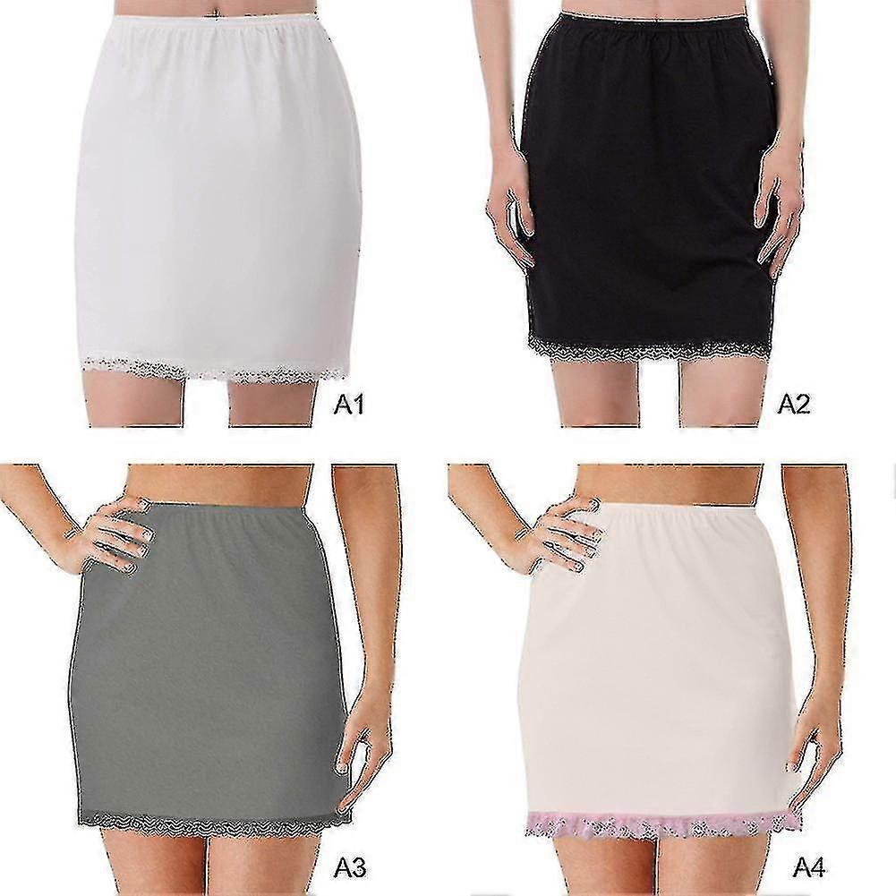 Femei Doamnelor talie elastică Jumătate petticoat Fuste Underskirt Lady Underskirt Jupticoat Jumătate talie de schi