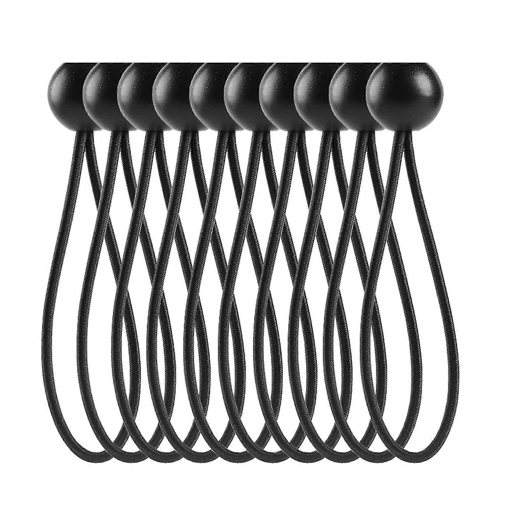50 Pcs Bungee Cord With Balls Elastic Ties Bungee Toggles Ties compatible with Marquees,tents Banners,flag Pole