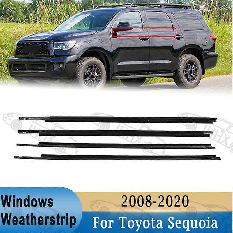 Compatible Sequoia Sequoia 2008-2020 Door Glass Outer Bead Outer Water Retaining Strip Window Sealing Waterproof Strip