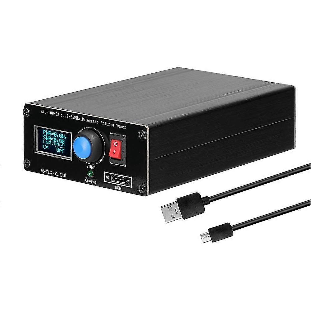 Atu-100-0a 1.8-55mhz Mini Automatic Antenna Tuner Oled Display Outcase With 1800mah Battery Atu Ant