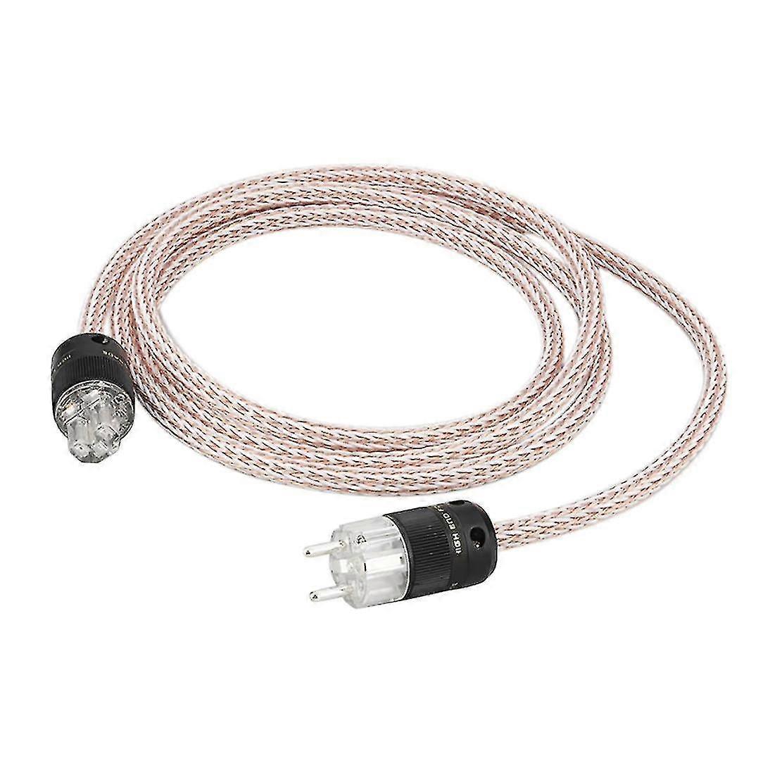 Audiophile Power Cordhifi Audio Universal Power Cable Eu Plug-0.5m