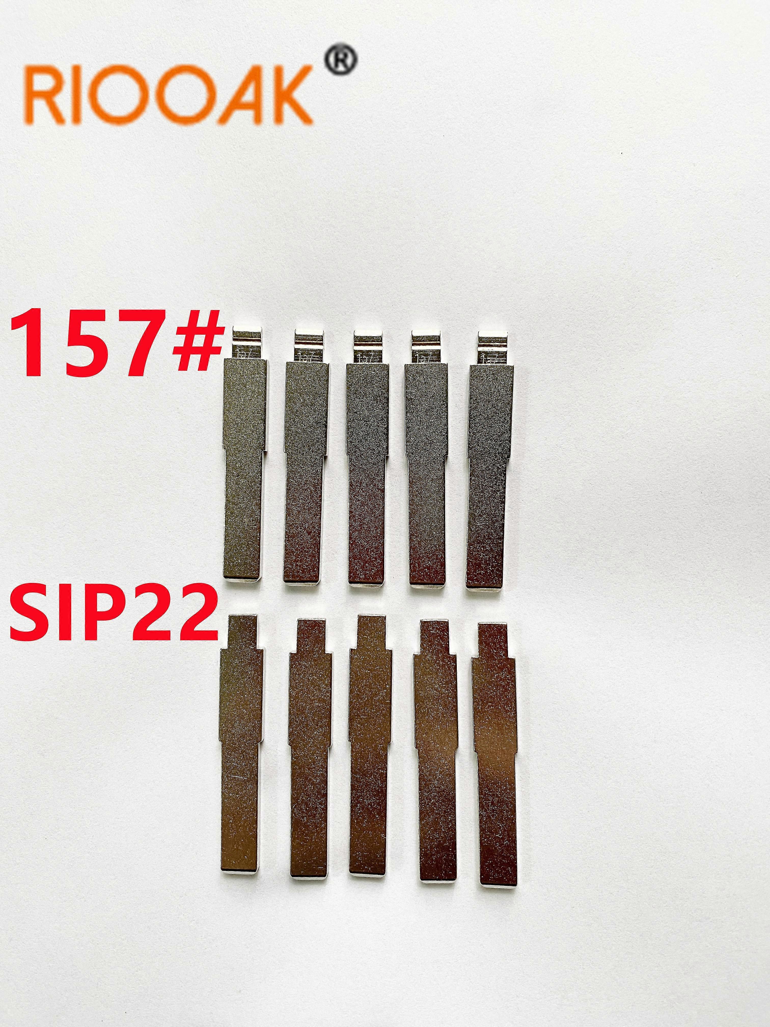 10pcs Remote Key Blade Kd Vvdi Uncut Flip Blank Lishi Sip22 #157 For Fiat Punto Ducato Stilo Panda Idea  Replacement Part