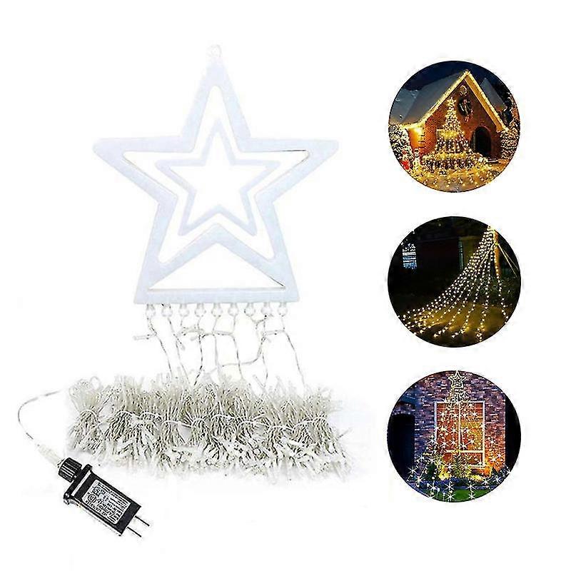 クリスマスデコレーションスターストリングライト滝ツリーライトスタークリスマスライト屋内屋外装飾結婚式場パーティーホームホリデー12月