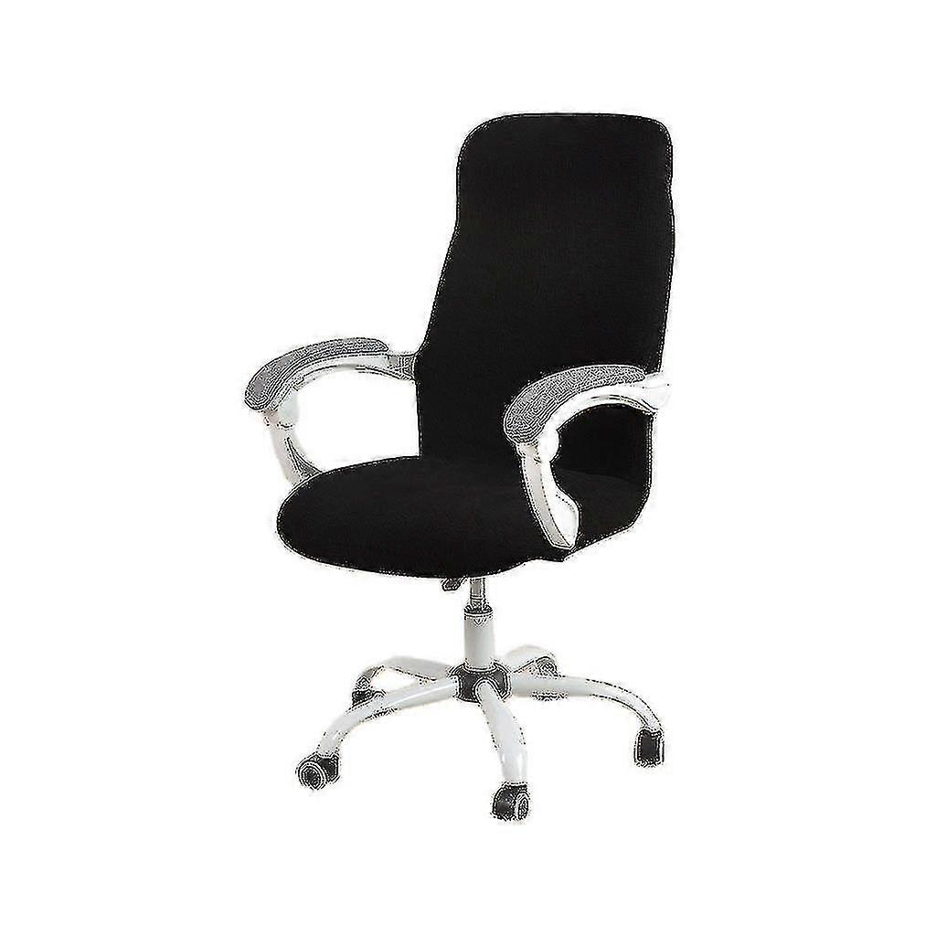 Office Chair Cover Computer Sedia girevole Coprisedile Elastic Desk Chair Seat Cover Universal Grigio L