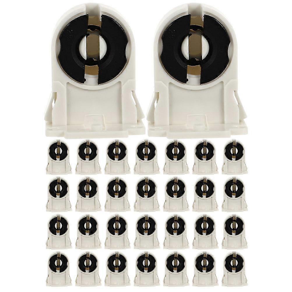 30pcs Lamp Holder Lamp Sockets Led Fluorescent Tube Replacements Lamp Holders Compatible With T8/g13