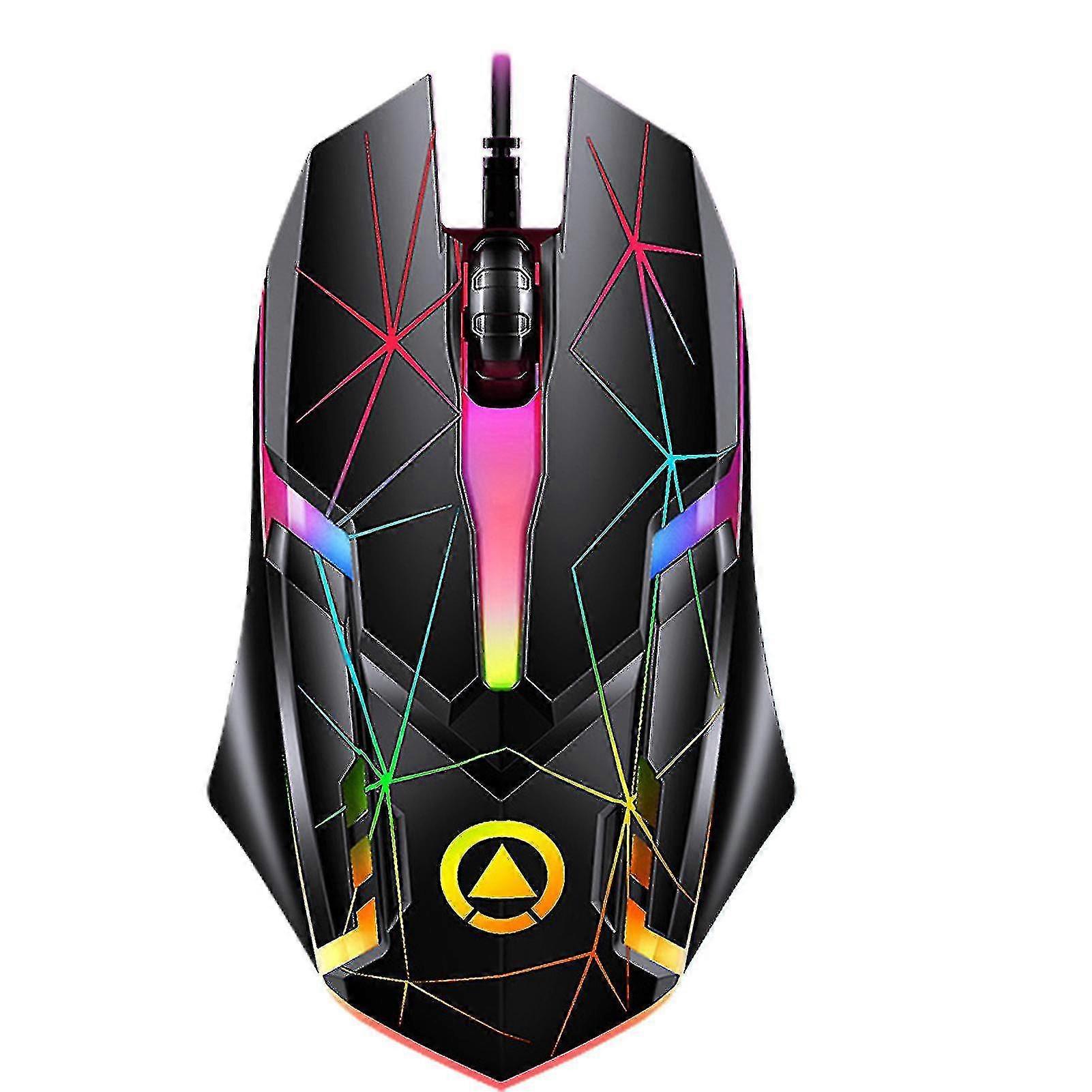 Wired Gaming Mouse With Backlight 1200-1600-2400 Dpi Adjustable Ergono