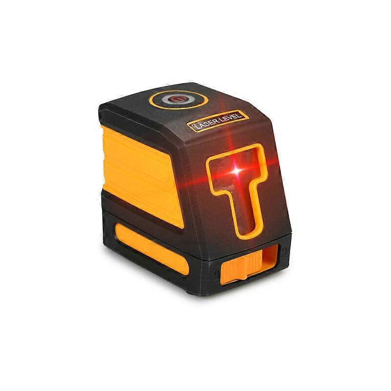 Nivel láser rojo autonivelante de 2 líneas con líneas láser seleccionables y dispersión vertical del haz, sin soporte - sin soporte