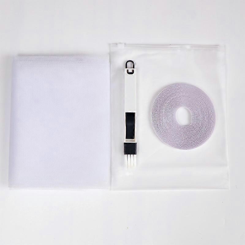 Summer self-adhesive anti-mosquito screen, environmentally friendly, invisible, simple soft screen, 1.5*2m plus small brush A