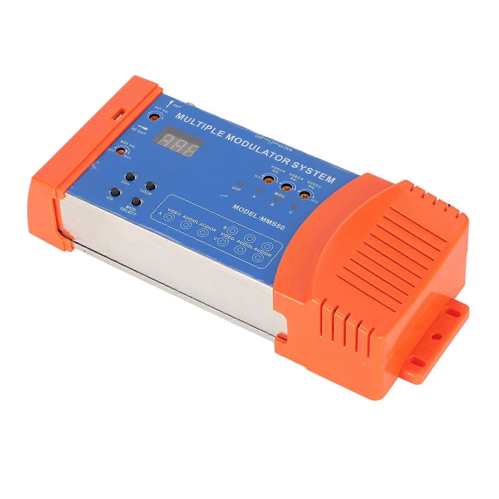 Home Modulator Multi Channels Support PAL NTSC Multiple Modulator System compatible TV Box AV Source 100-240V US Plug_