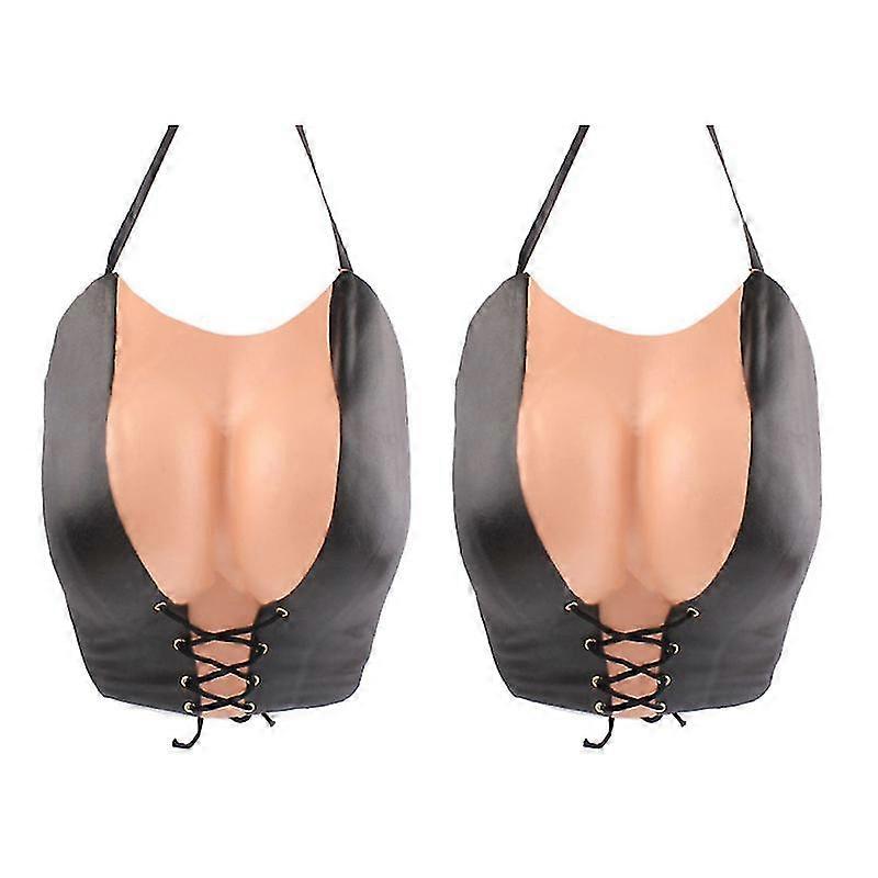 2pcs Simulation Breast Vest-c