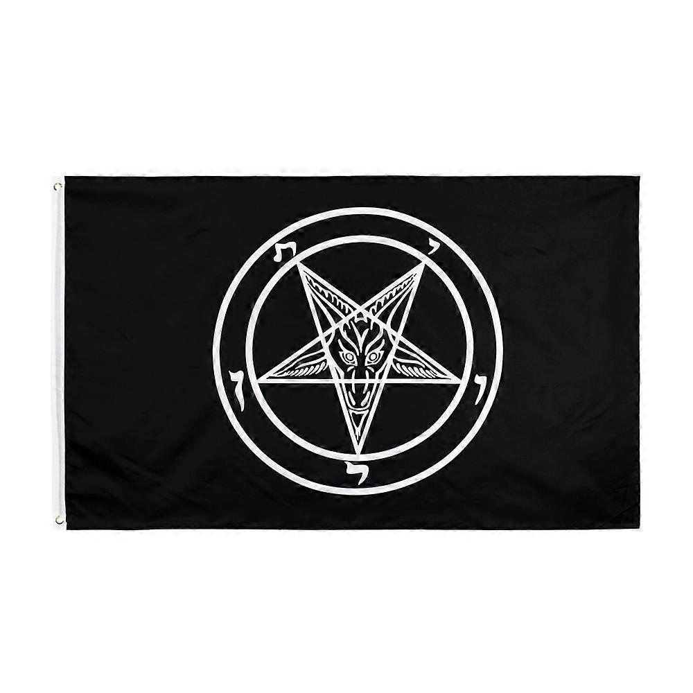 90x150 CM Kościół Rzymskokatolicki rycerze Templariusze pentagram Baphomet flaga szatana do dekoracji