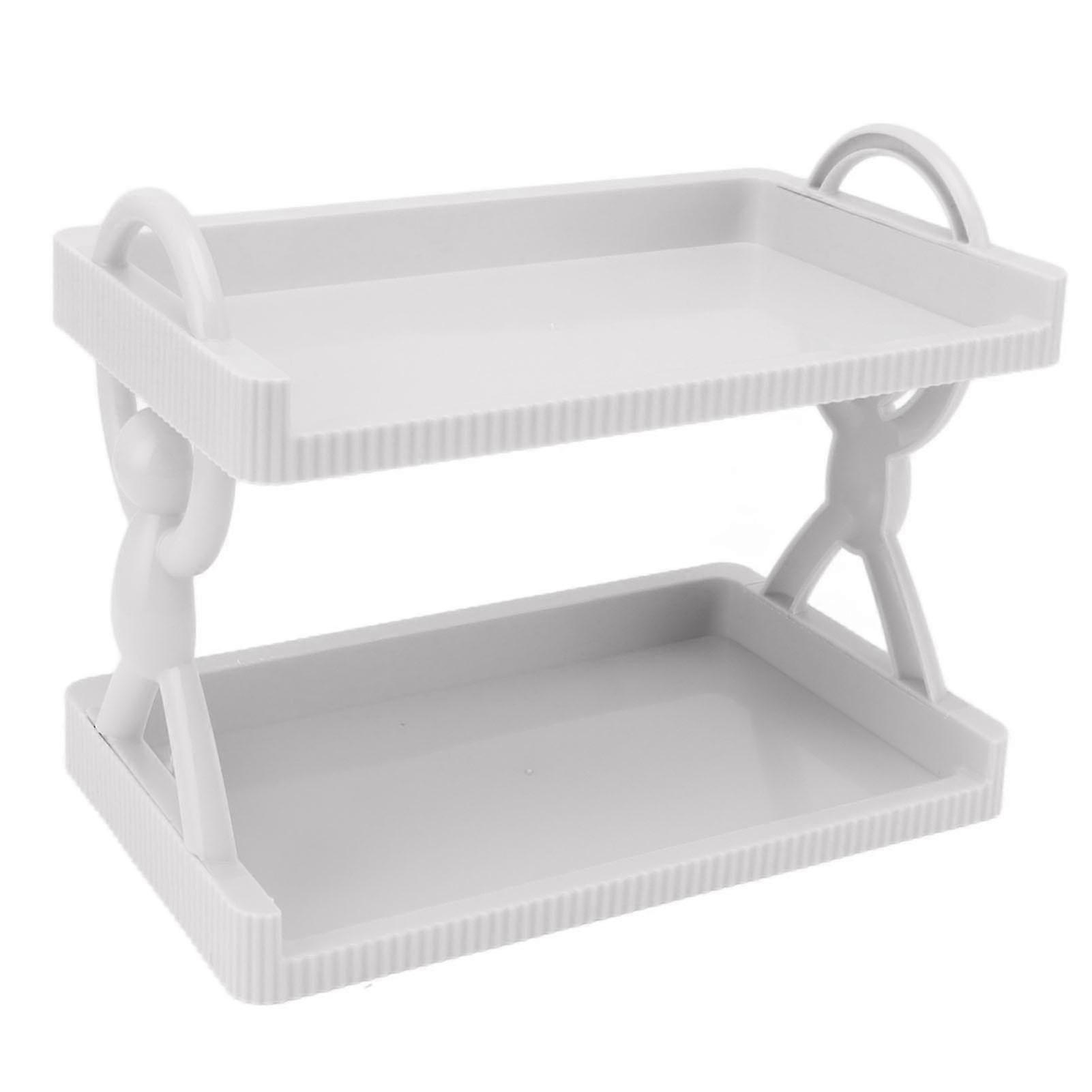Gray Wall Mounted Storage Shelf for Bathroom and Kitchen - Innovative Multi Layer Rack