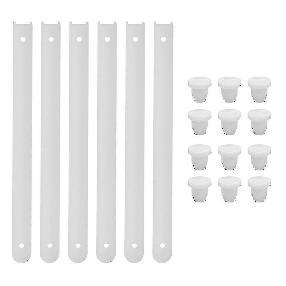 3 sett plastskuffeskinner, skuffereservedeler, skuffeskinner