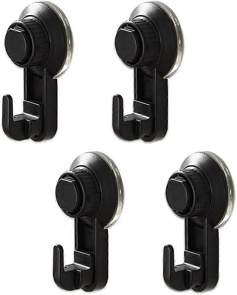 4 Pack Vacuum Suction Cup Hooks, Extra Strong Suction Hooks Without Drilling Gift