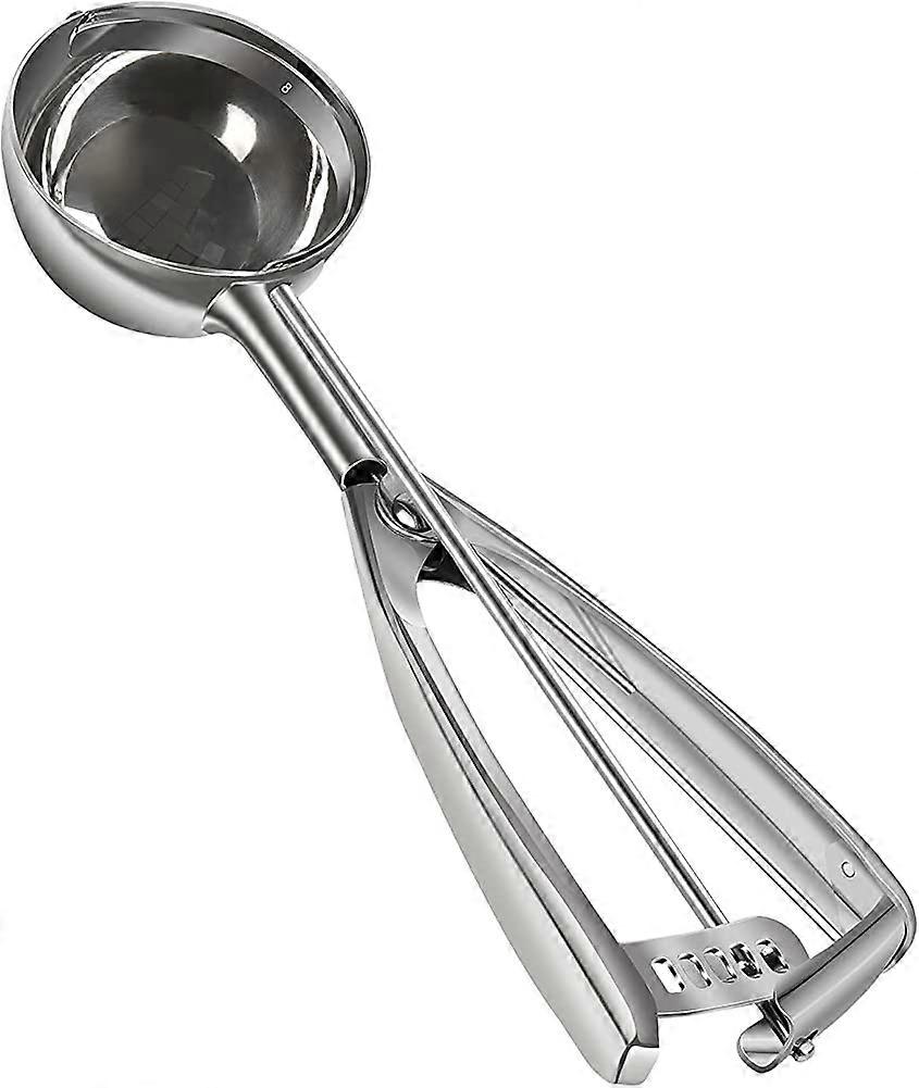 Cookie Ice Cream Scoop,Melon Scoop 18/8 Stainless Steel with Trigger Cupcake Heilwiy Gift