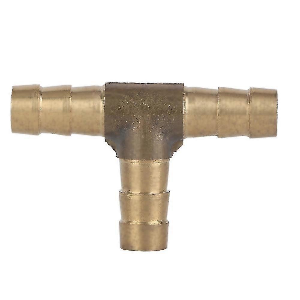 8mm Brass Hose Splicer ConnectorPipe Fitting Adapter T Shaped Y Shaped 1 Way 4 Way Joiner Connectors for Plumbing Hydraulic Pneumatic Systems