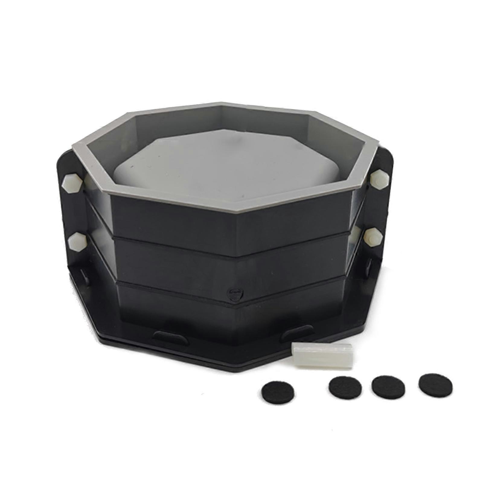 Molde de silicona para macetas, molde de silicona de hormigón para macetas de forma octogonal