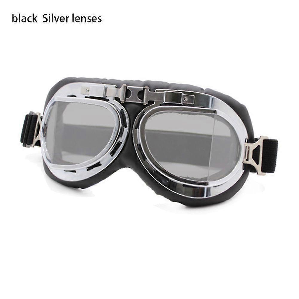 Upgrade New Retro Goggles Vintage Pilot Goggles Protective Gears Glasses Motorcycle Cruiser Cafe Scooter Eye Protect Supplies