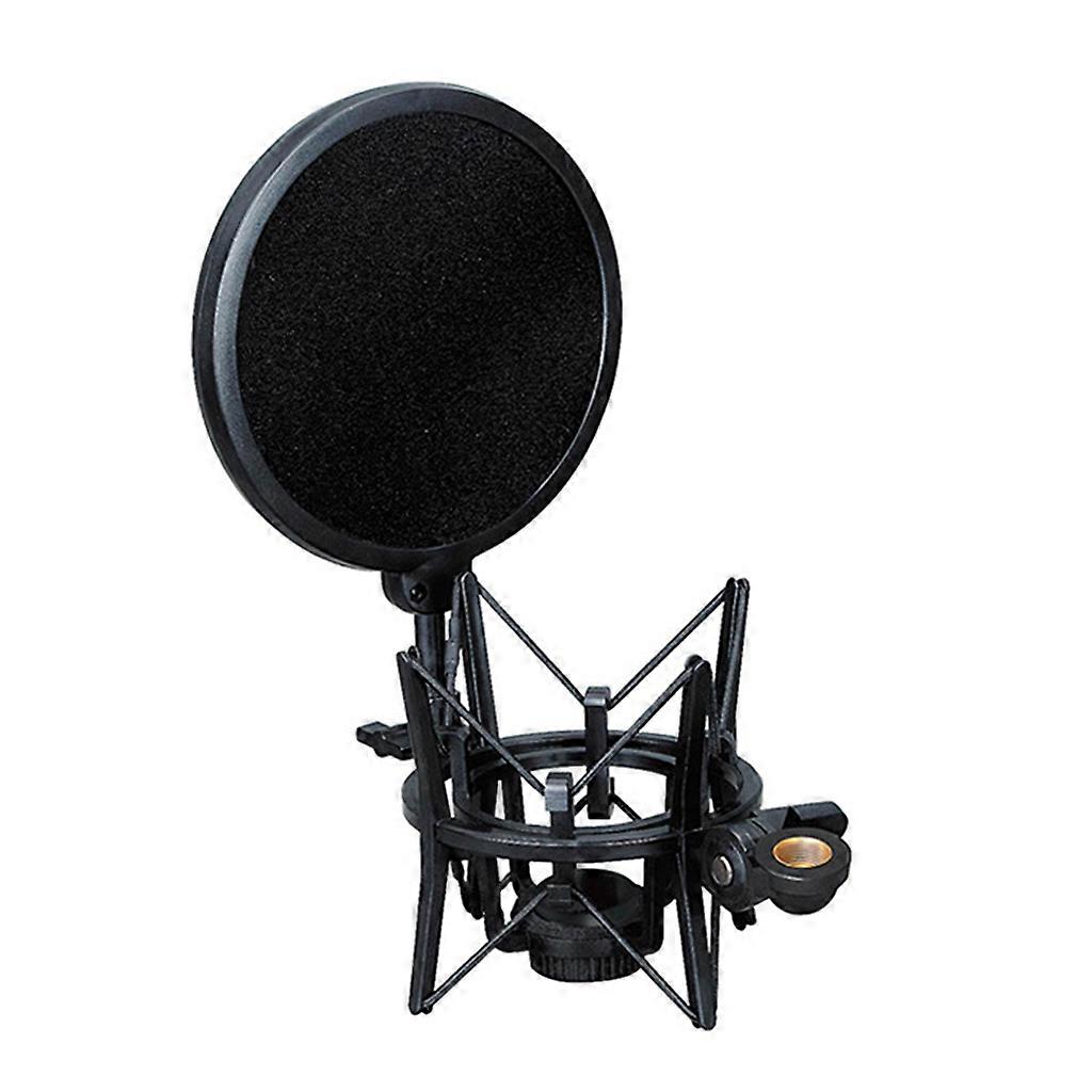 Microphone Mic Professional Shock Mount Pop Shield Filter Screen Adjustment
