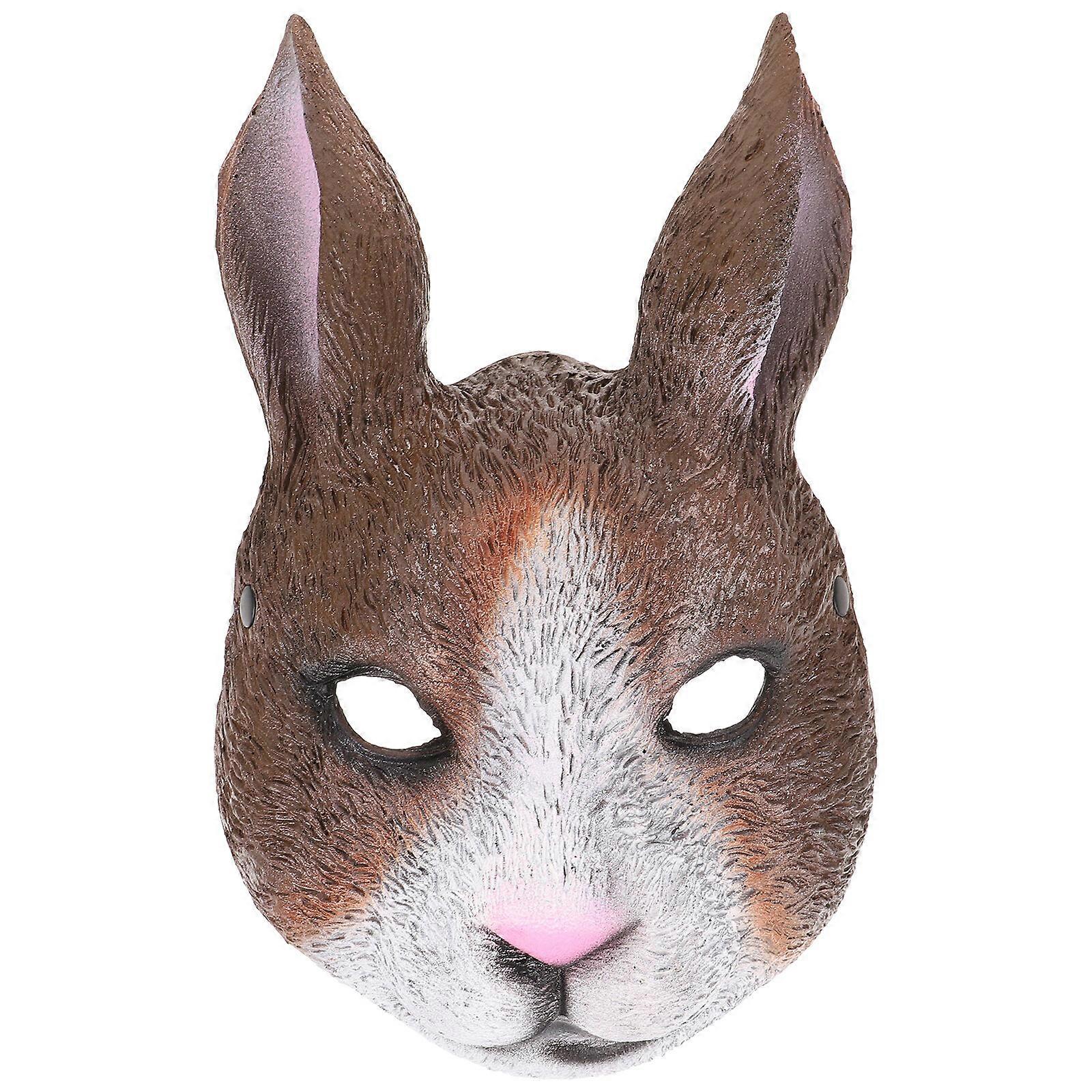 1pc Easter Decorative Mask Rabbit Pattern Face Mask Masquerade Mask Party Mask