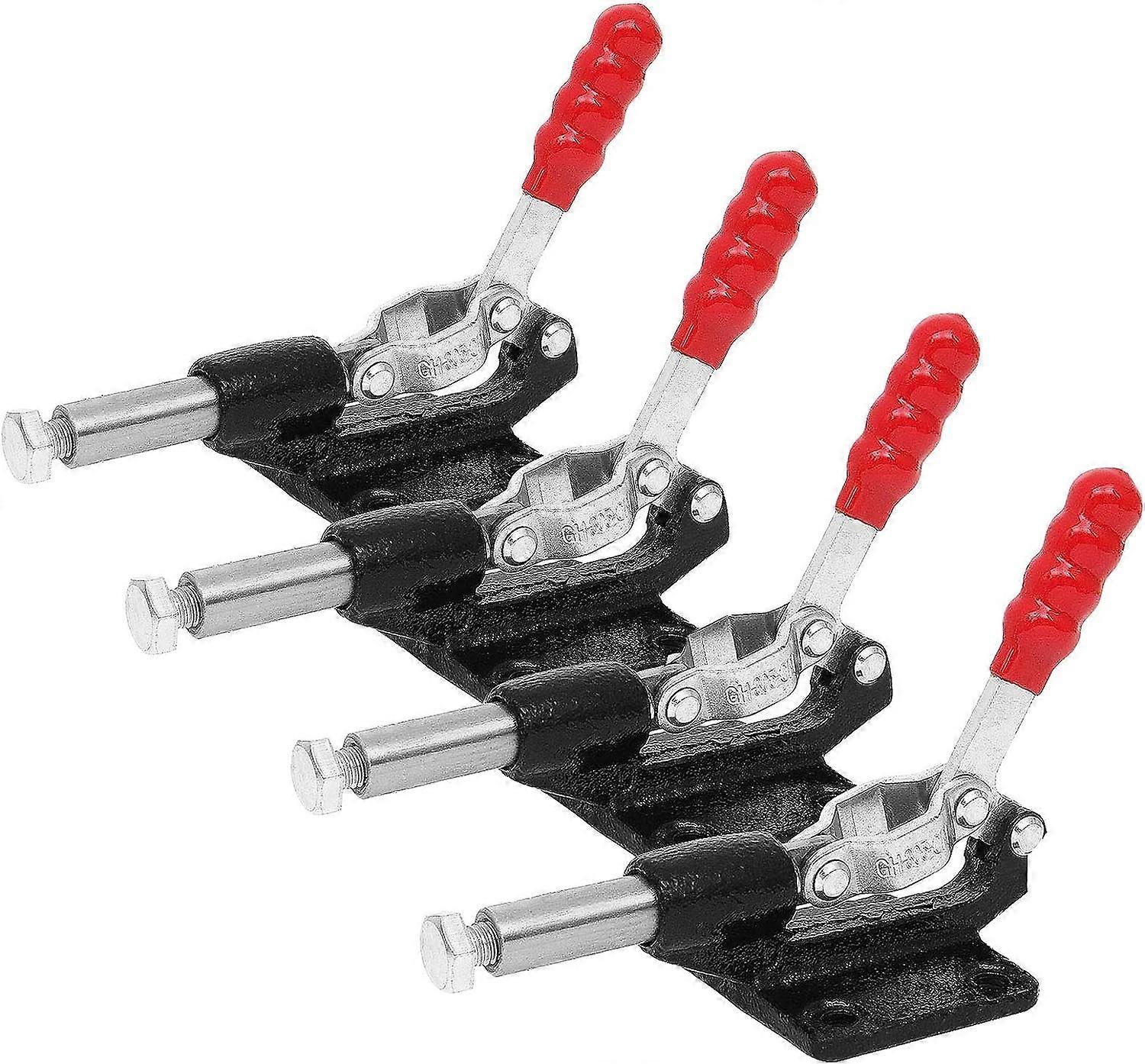 4 PCS Push Pull Adjustable Toggle Clamp, Quick Release Hand Tool for Woodworking, 500Lbs Holding Capacity Toggle Latch, GH-305C Stroke Clamp for Weldi