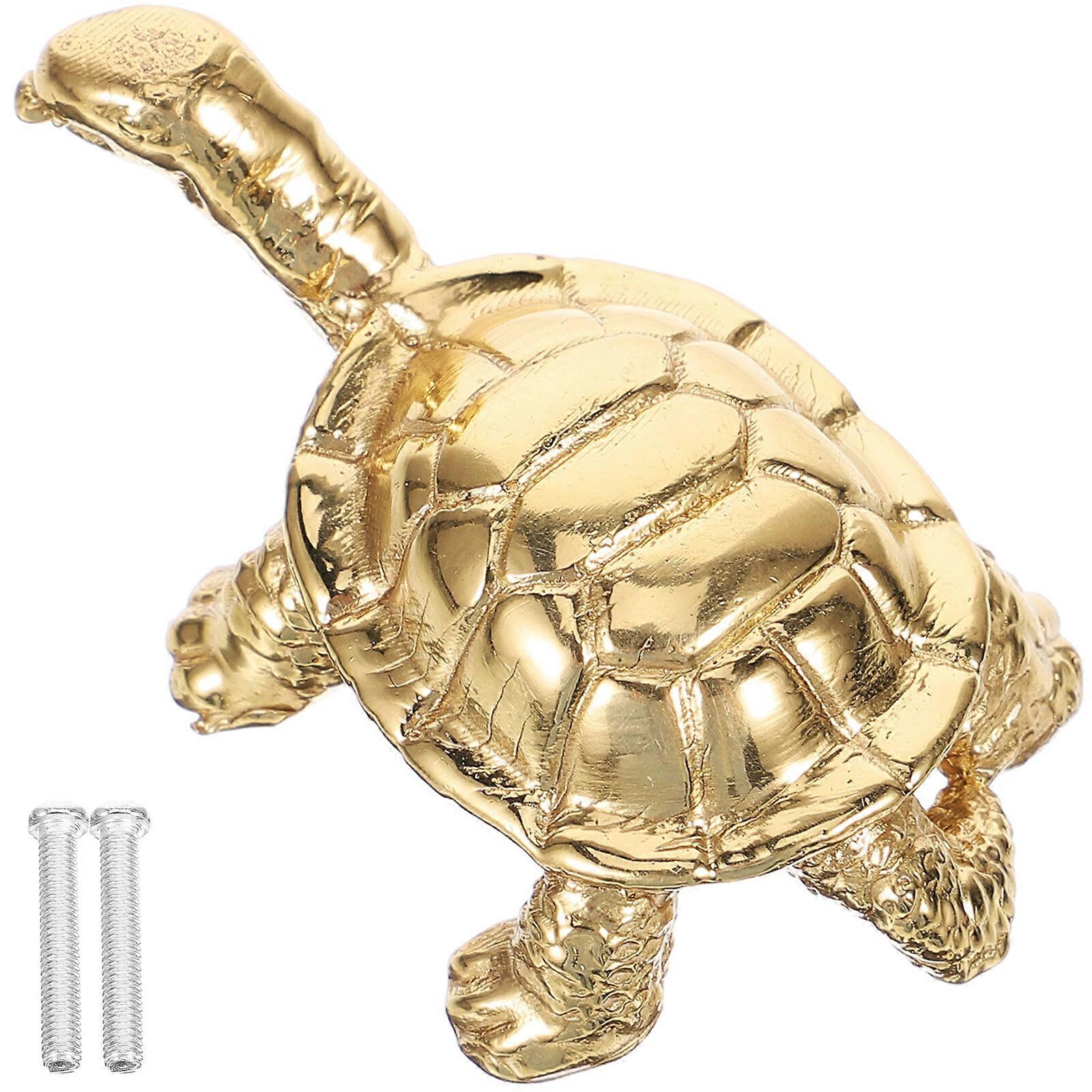 Brass Mini Turtle Handle Door Knob Decorative Drawer Handle Cabinet Pull Handle