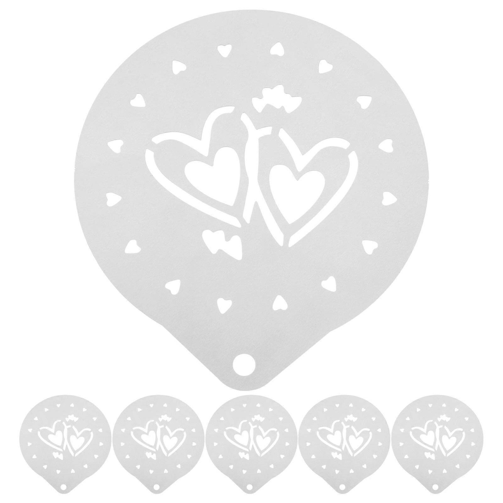 6 Pcs/2 Sets Mother's Day Cookie Stencil Baking Template Cake Decorating Stencil