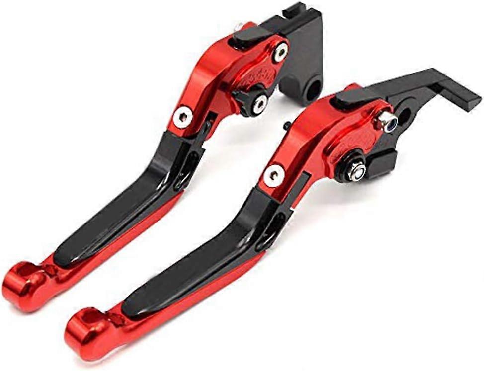 CNC Extendable Folding Adjustable Brake Clutch Levers Motorcycle For Honda CBF500 2018 red